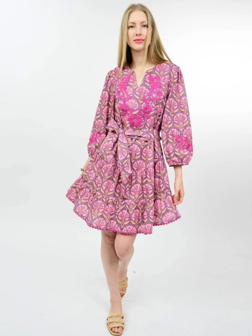 Sister Mary Mayra Print Mini Dress